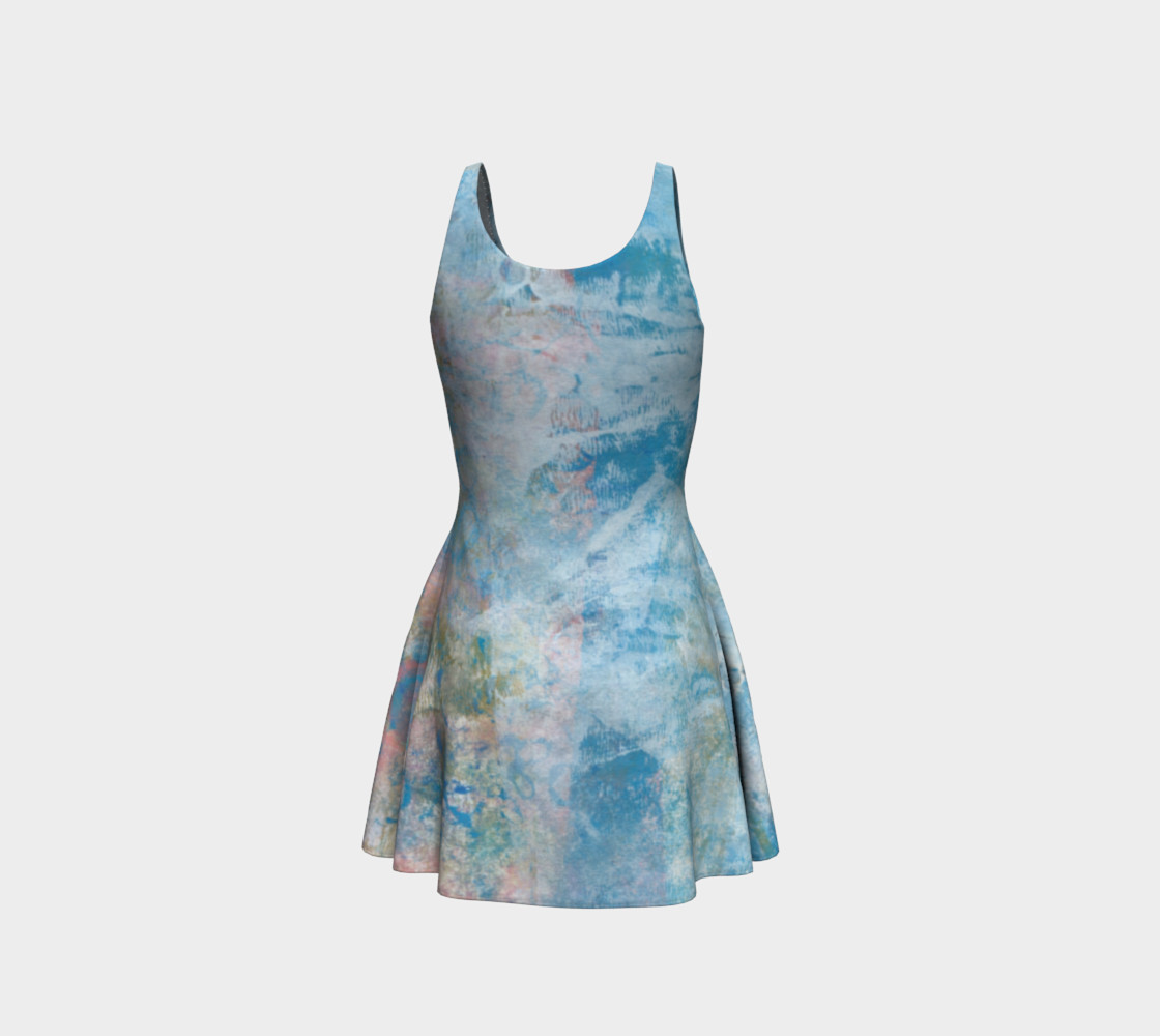 Light Blue Multi Flare Dress preview #3