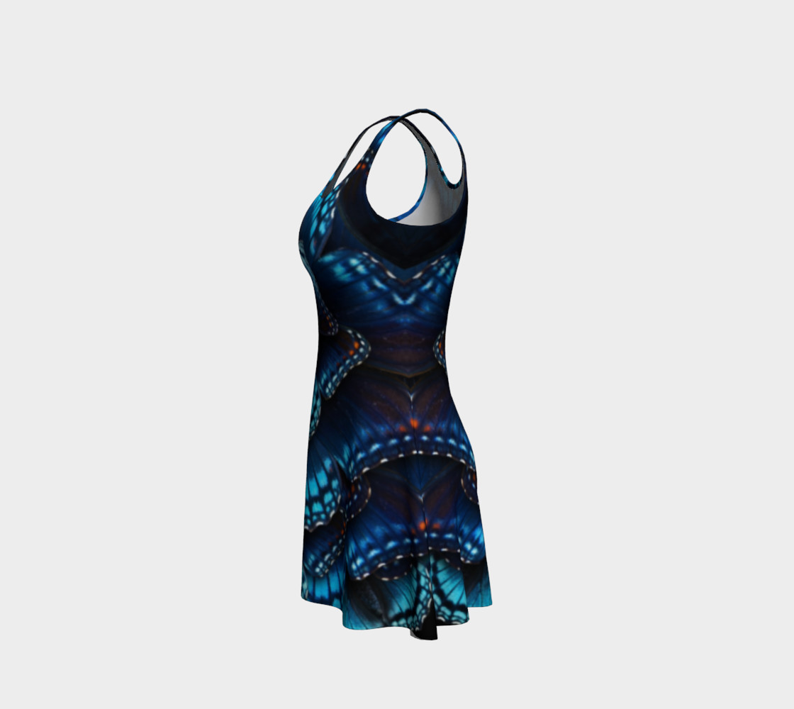 Mondo Blue Butterfly Flare Dress 2 preview #2