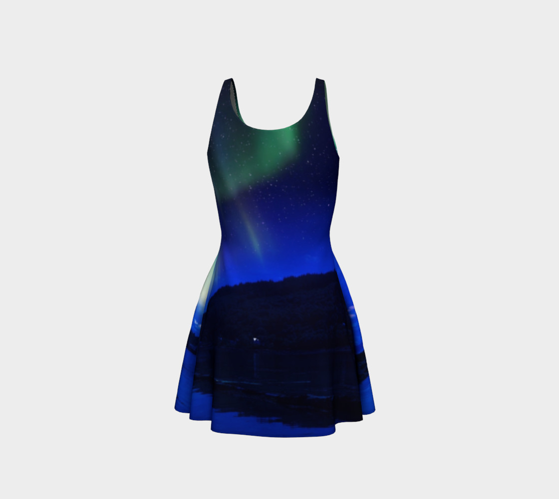 Electric Blue Flare Northern Lights Dress #1 preview #3