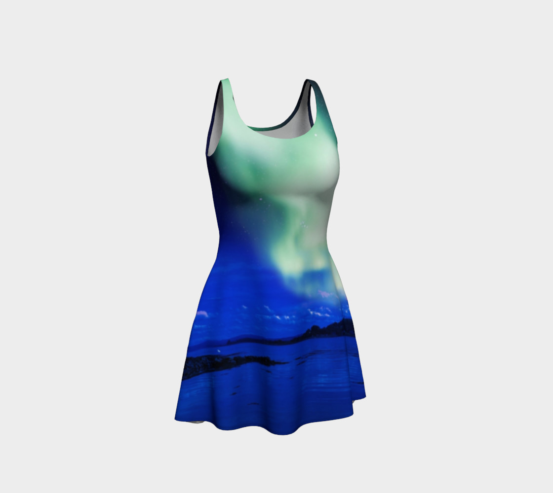 Electric Blue Flare Northern Lights Dress #1 preview #1