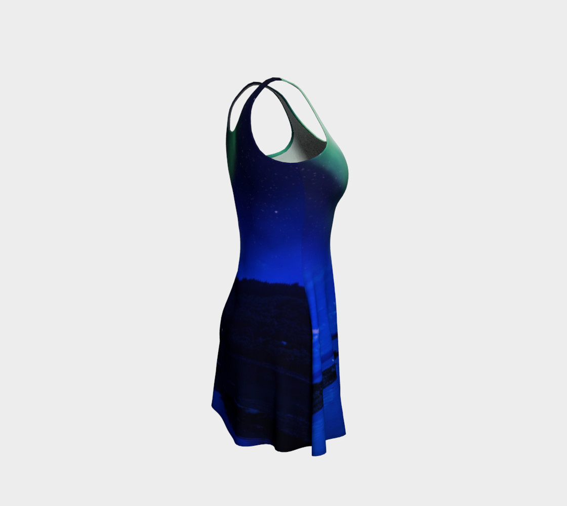 Electric Blue Flare Northern Lights Dress #1 preview #4