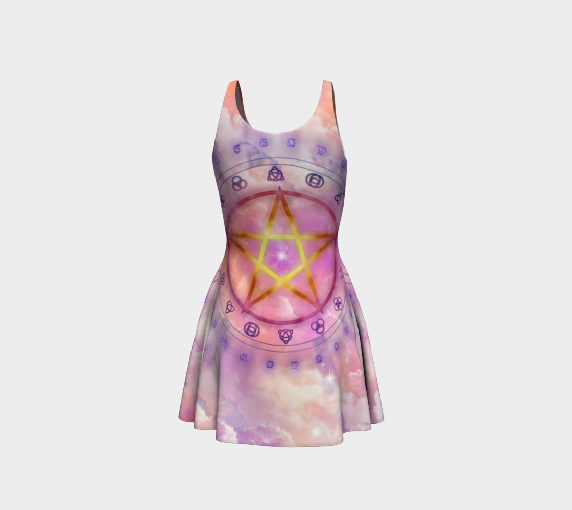 Sunset Pentacle Pagan Dress by Tabz Jones preview #3