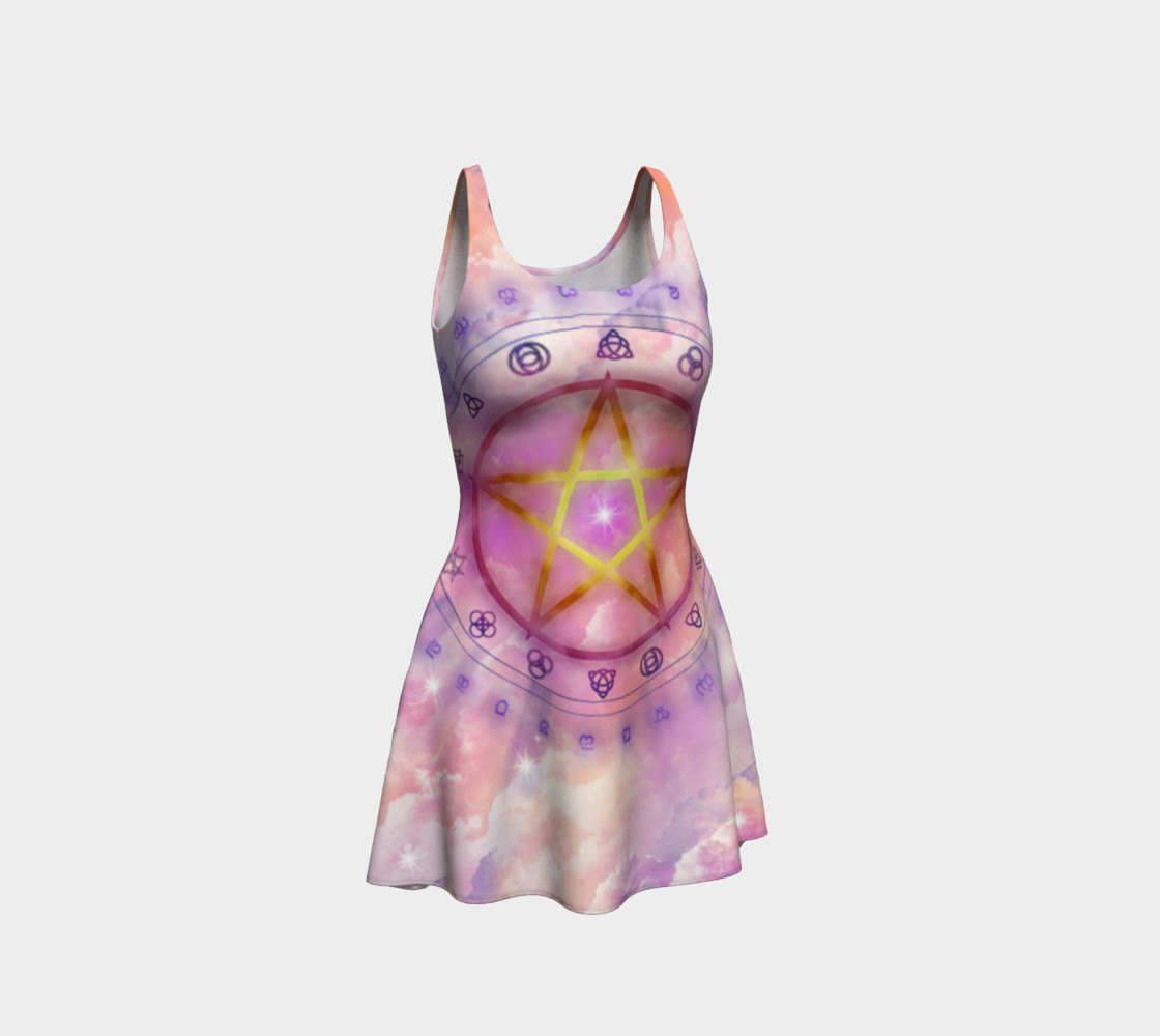 Sunset Pentacle Pagan Dress by Tabz Jones preview #1