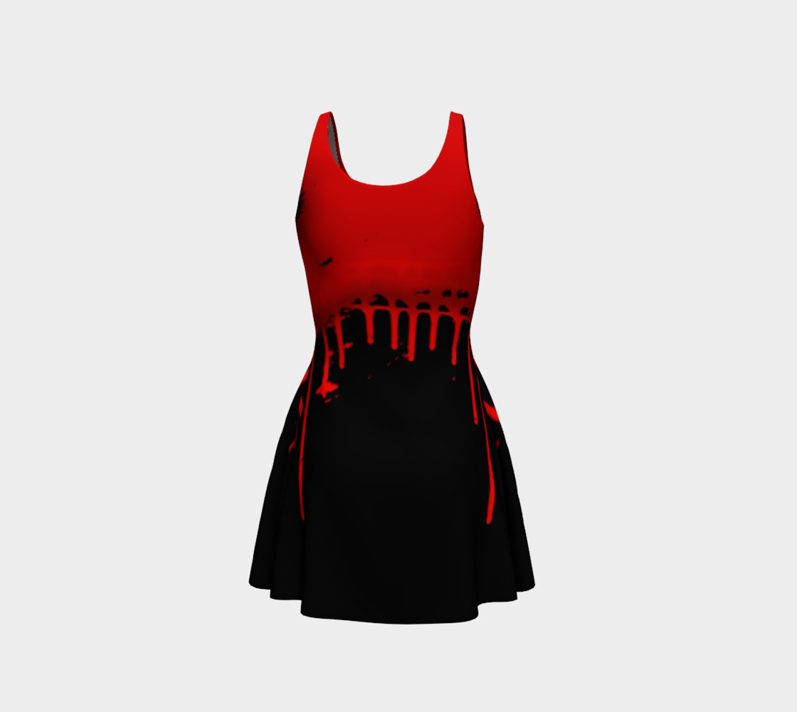 Vampire Bats Goth print dress by Tabz Jones preview #3