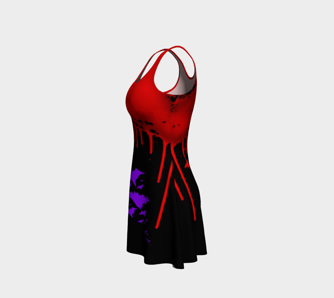 Vampire Bats Goth print dress by Tabz Jones preview #2