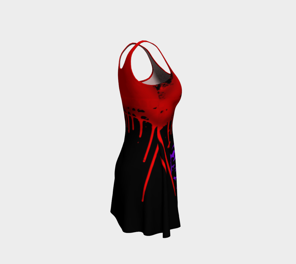 Vampire Bats Goth print dress by Tabz Jones preview #4