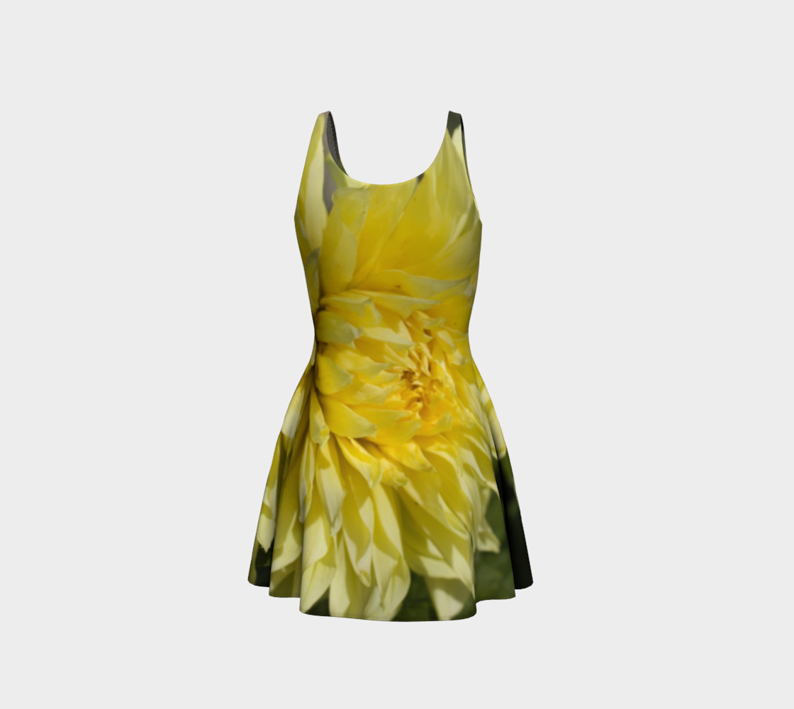 Yellow Dahlia Flare Dress preview #3
