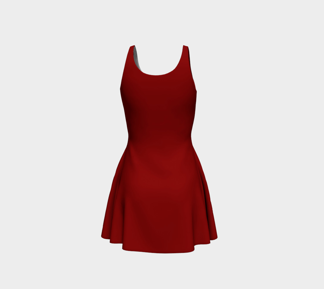Red Leaves Dress Canada Souvenir Flared Dresses preview #3