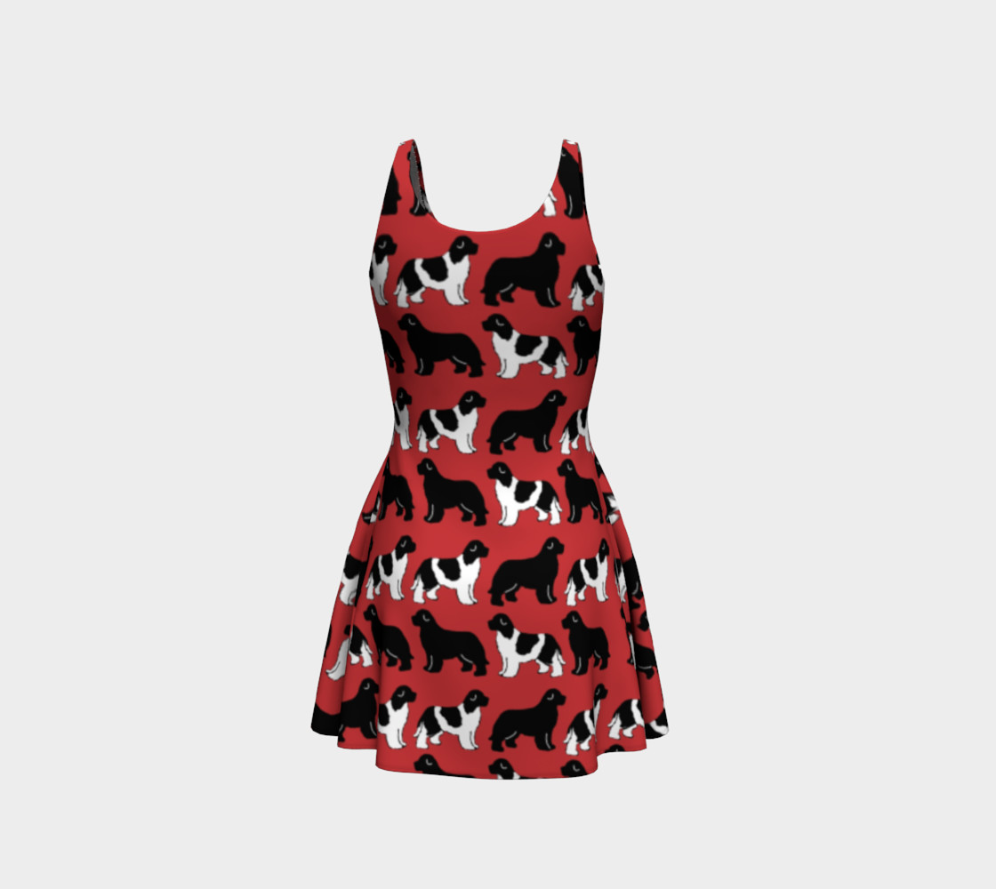 Newfies red and white dress preview #3