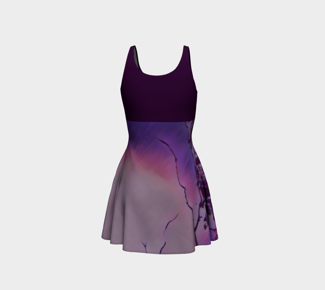 Bird in Flight Dress - Purple preview #3