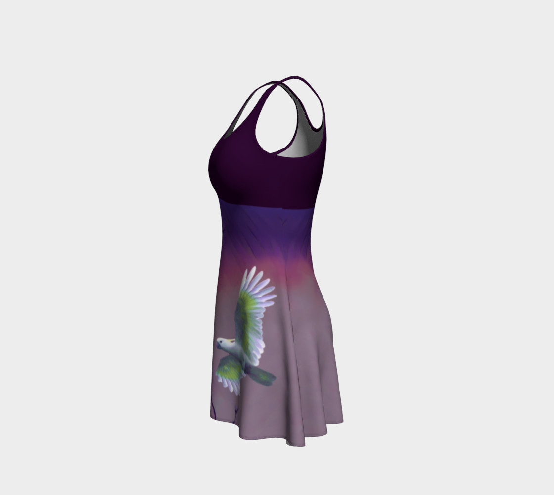 Bird in Flight Dress - Purple preview #2