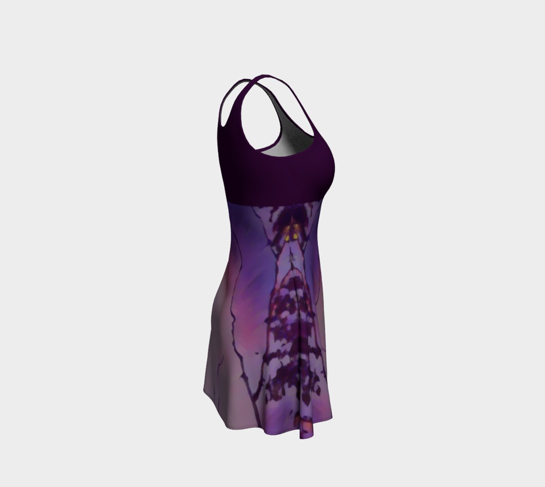 Bird in Flight Dress - Purple preview #4