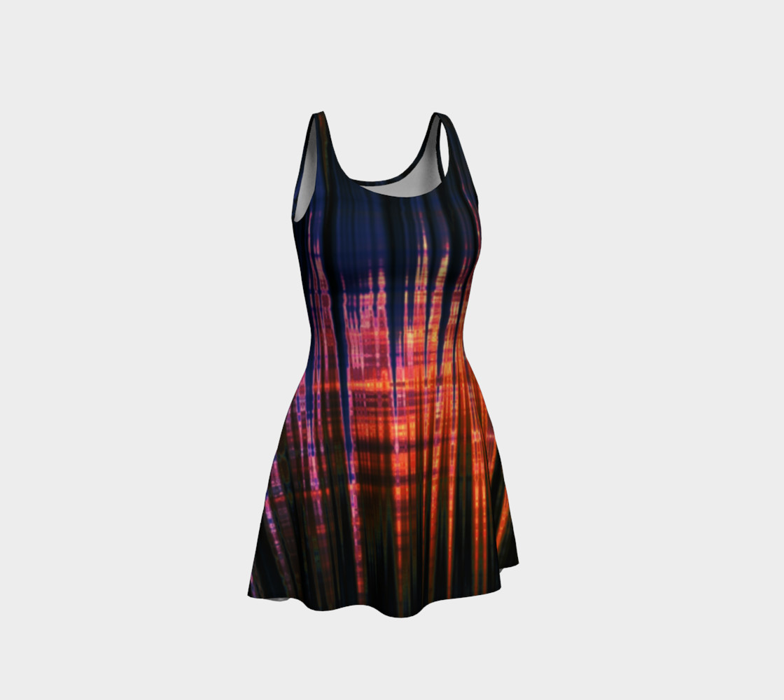 Grid Persuasion Flare Dress by Danita Lyn preview #1