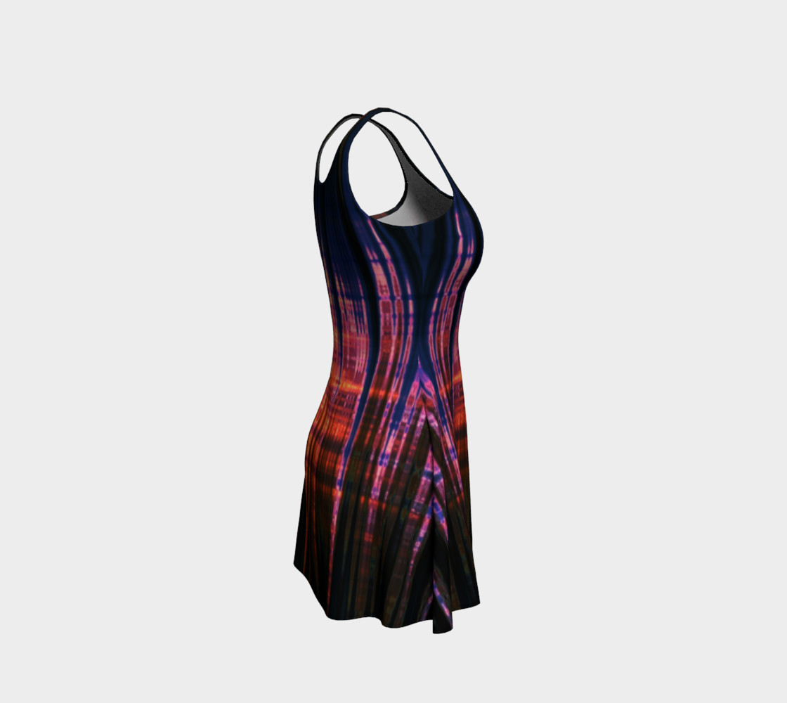 Grid Persuasion Flare Dress by Danita Lyn preview #4