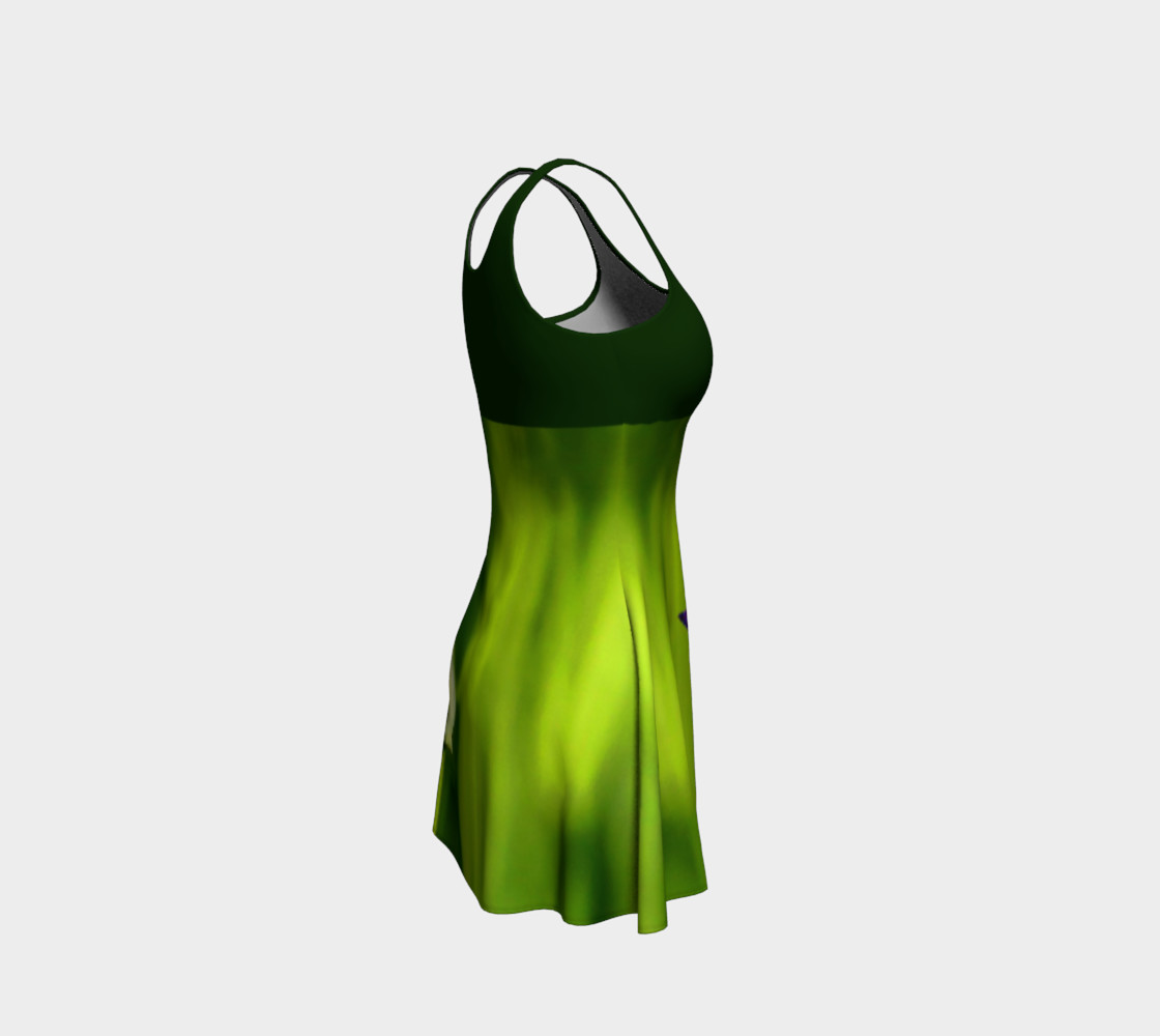 Butterfly on a Flower Dress - Green preview #4