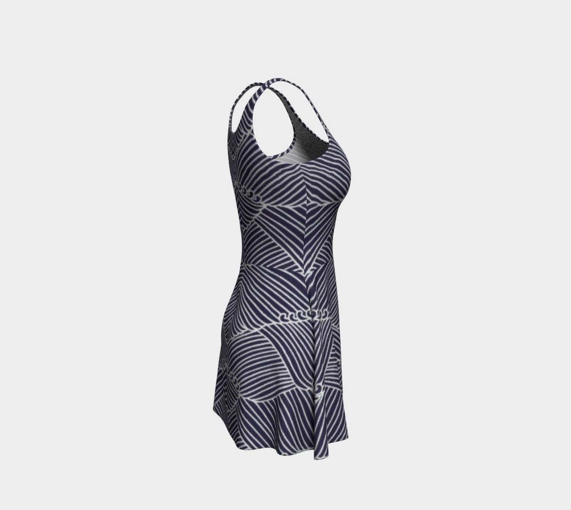Flare Blue Dress preview #4