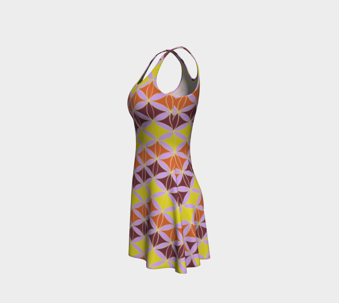 Rombus zigzag pattern - gold, orange, chocolate preview #2