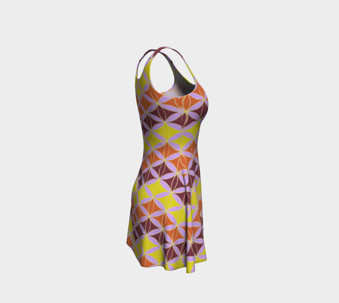 Rombus zigzag pattern - gold, orange, chocolate preview #4