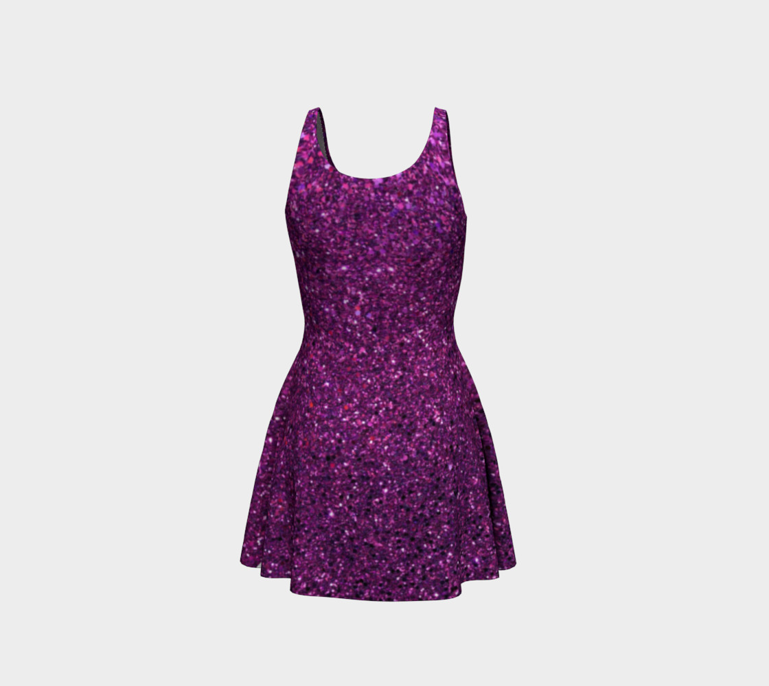 glitter flared outfit