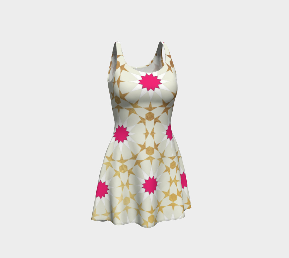 Moroccan Star Dress Off White preview #1