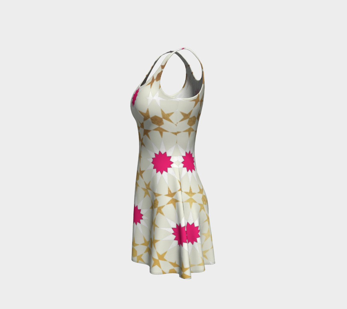 Moroccan Star Dress Off White preview #2