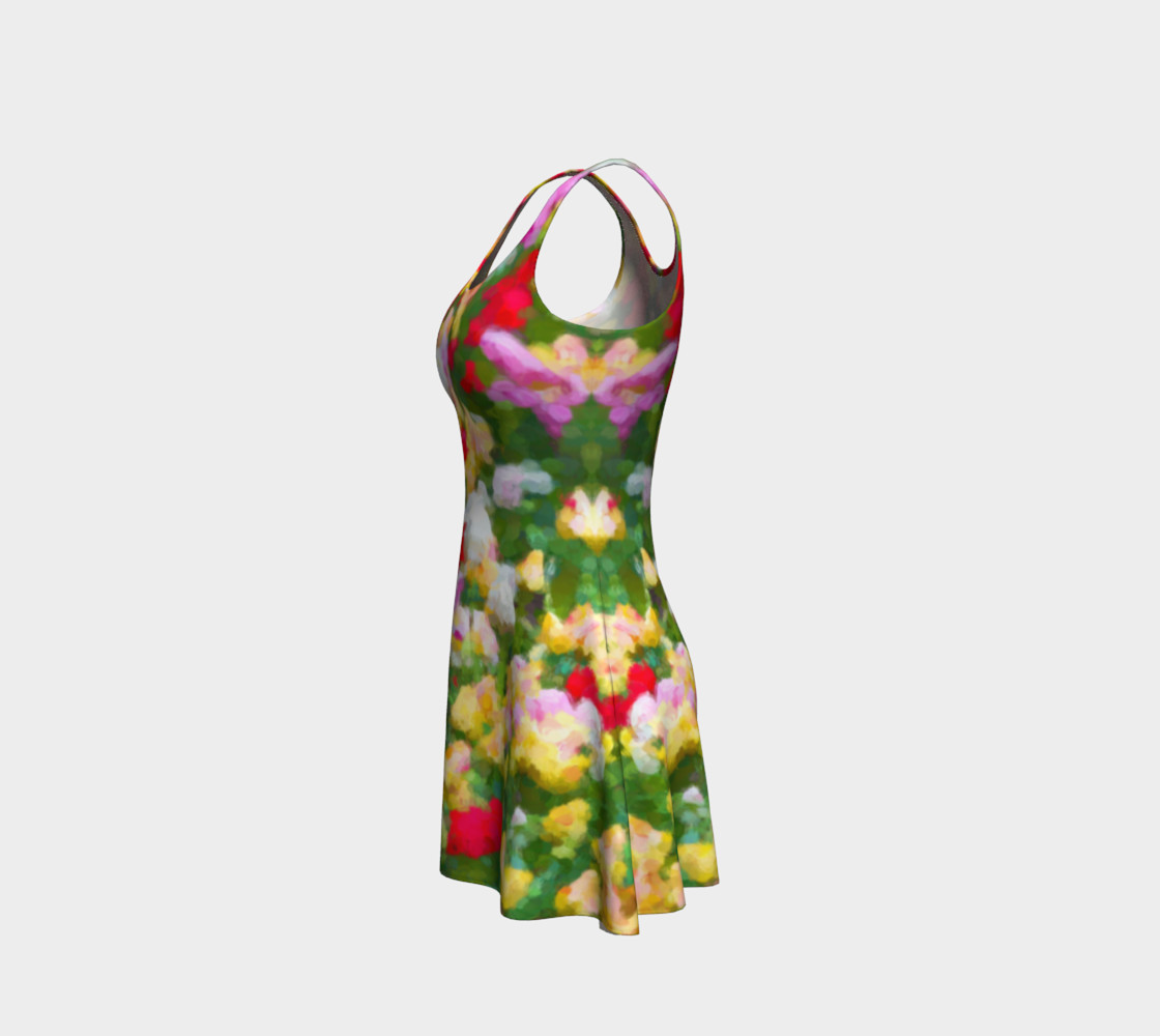Painted Tulips Flare Dress preview #2