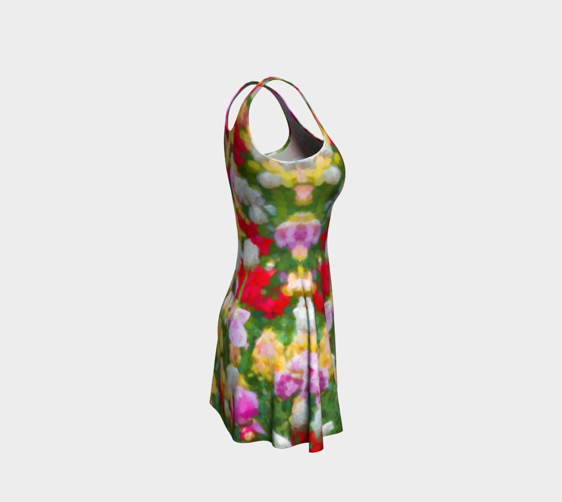 Painted Tulips Flare Dress preview #4