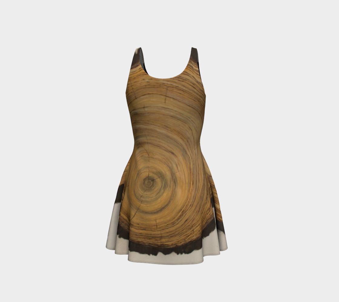 Woodcut - Painted - Flare Dress preview #3