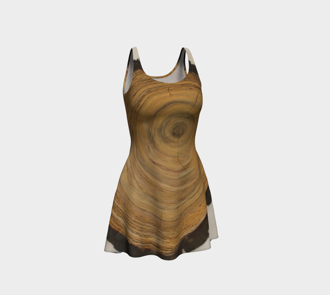 Woodcut - Painted - Flare Dress preview #1