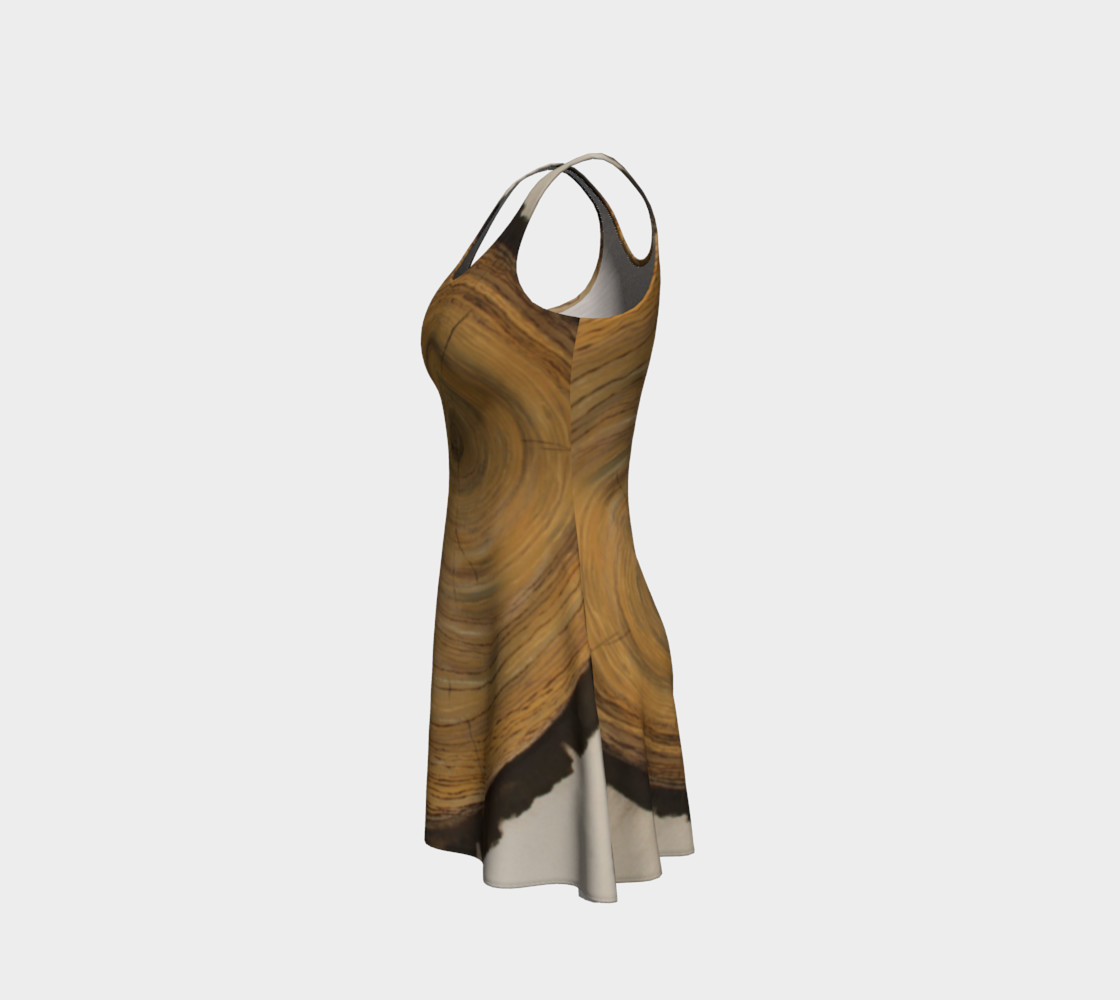 Woodcut - Painted - Flare Dress preview #2