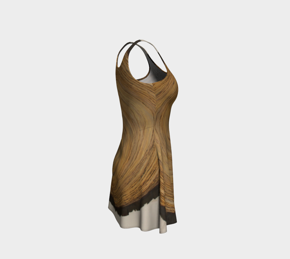 Woodcut - Painted - Flare Dress preview #4