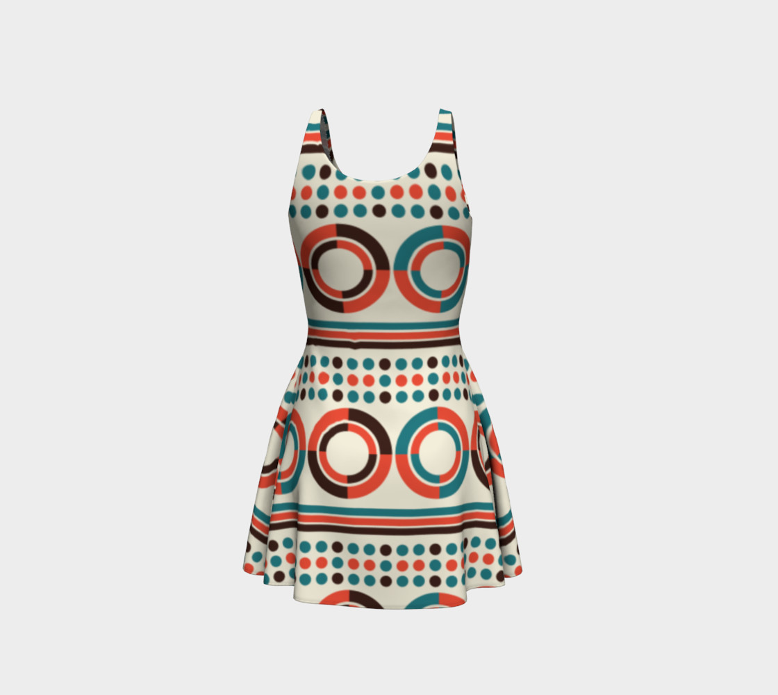 geometric vintage circle art preview #3