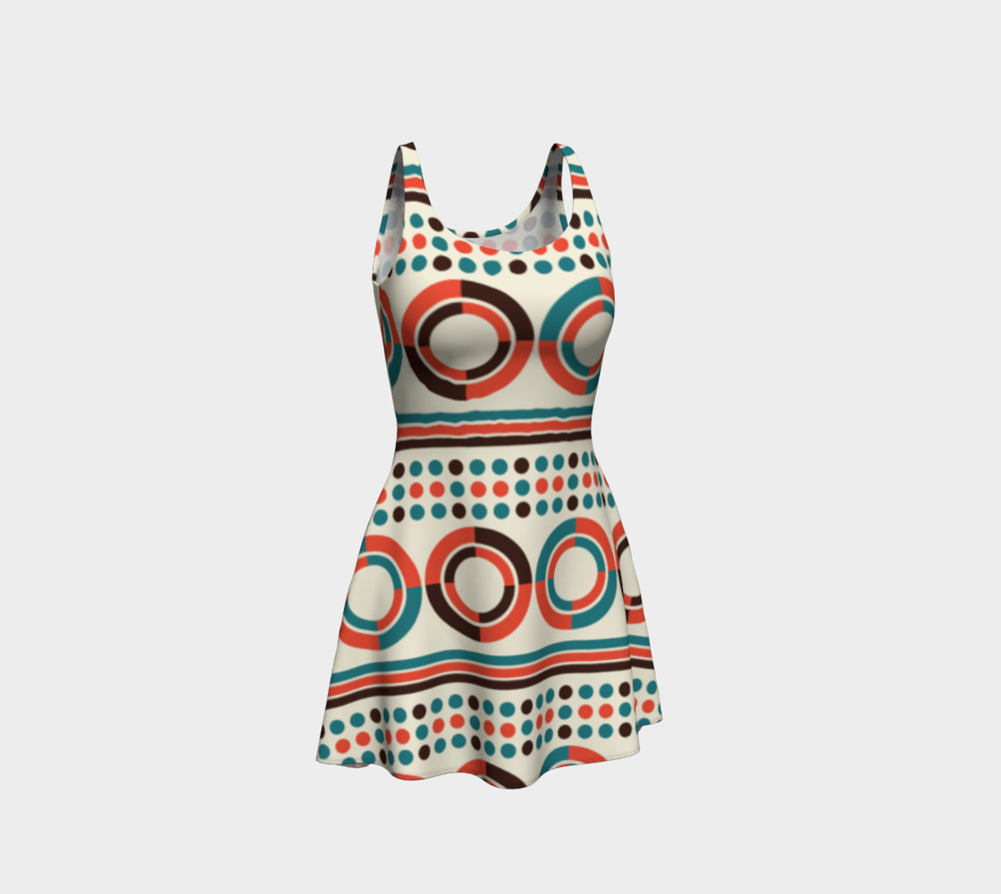 geometric vintage circle art preview #1