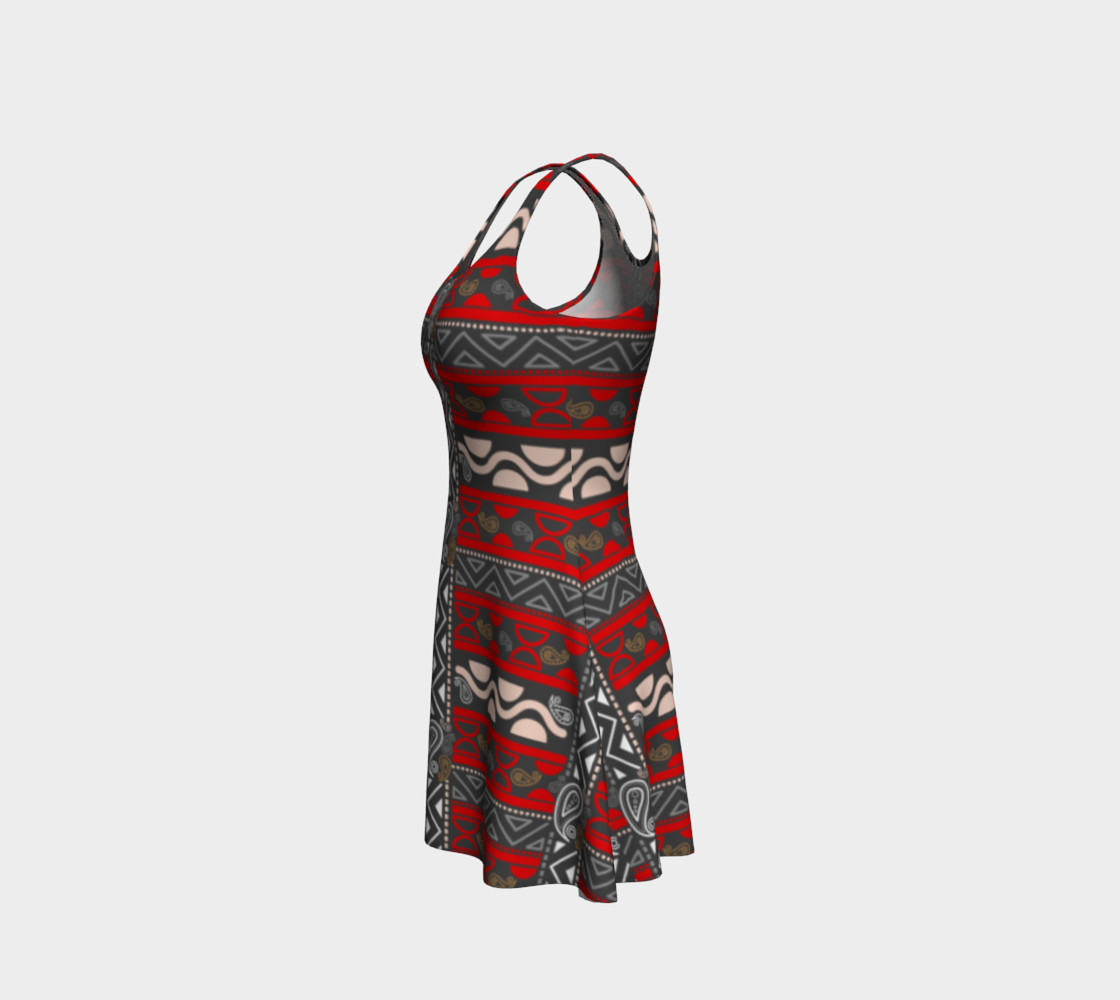 red ethnic tribal borders preview #2