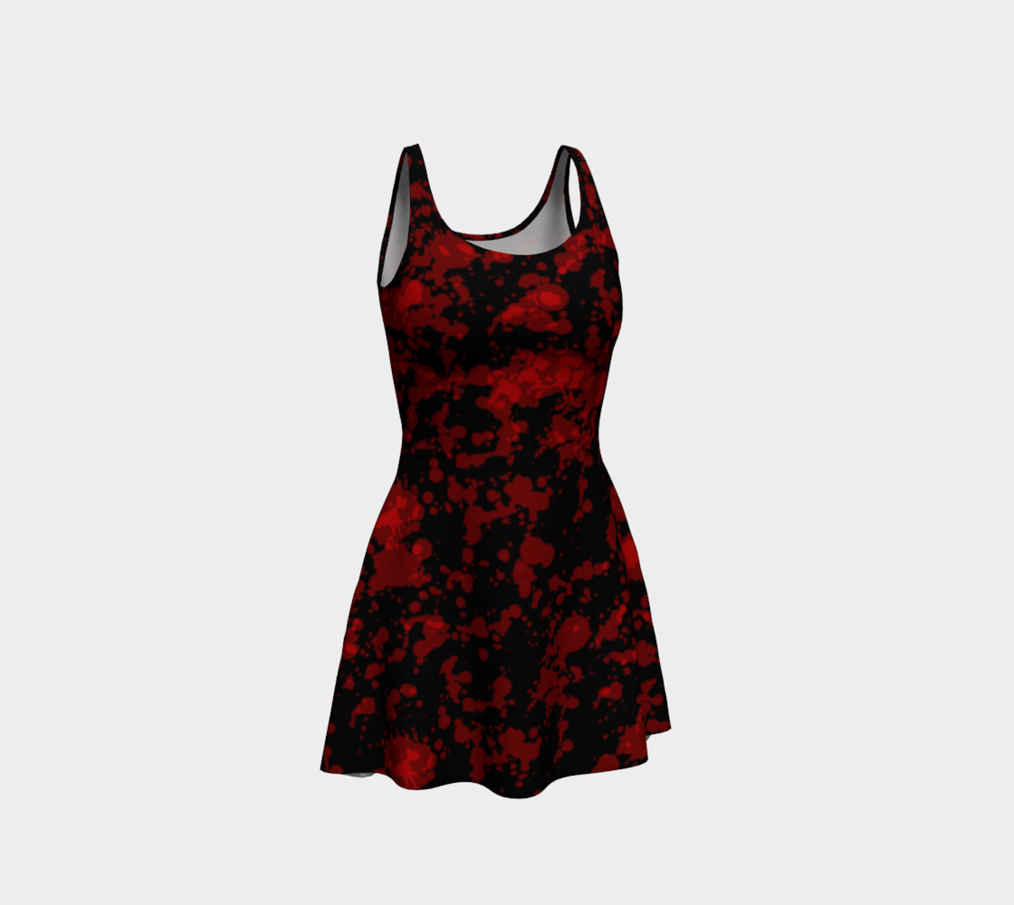Blood on Black Goth Dress preview #1
