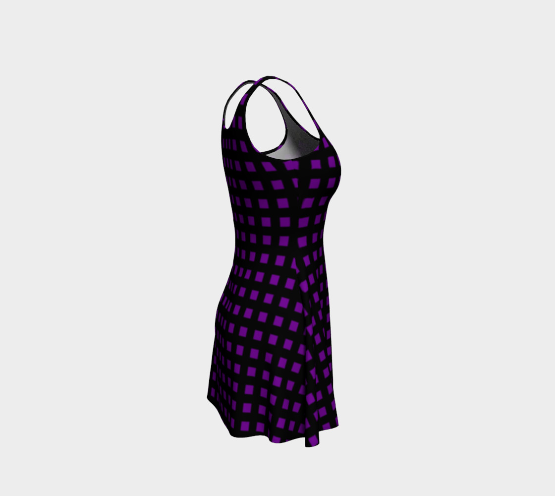 Purple Gingham Rose Dress  preview #4