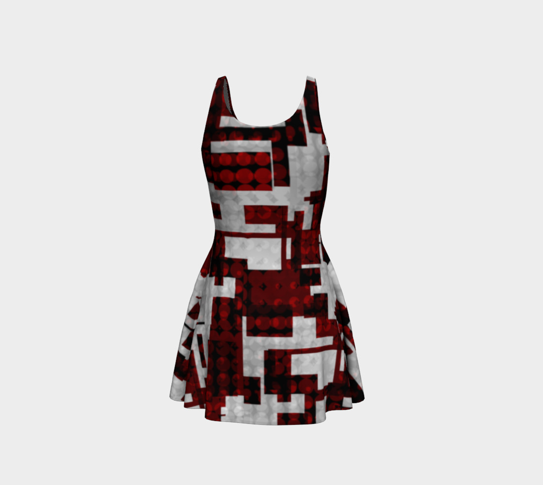 Deconstructed Blood Modern Gothic Art Dress  preview #3