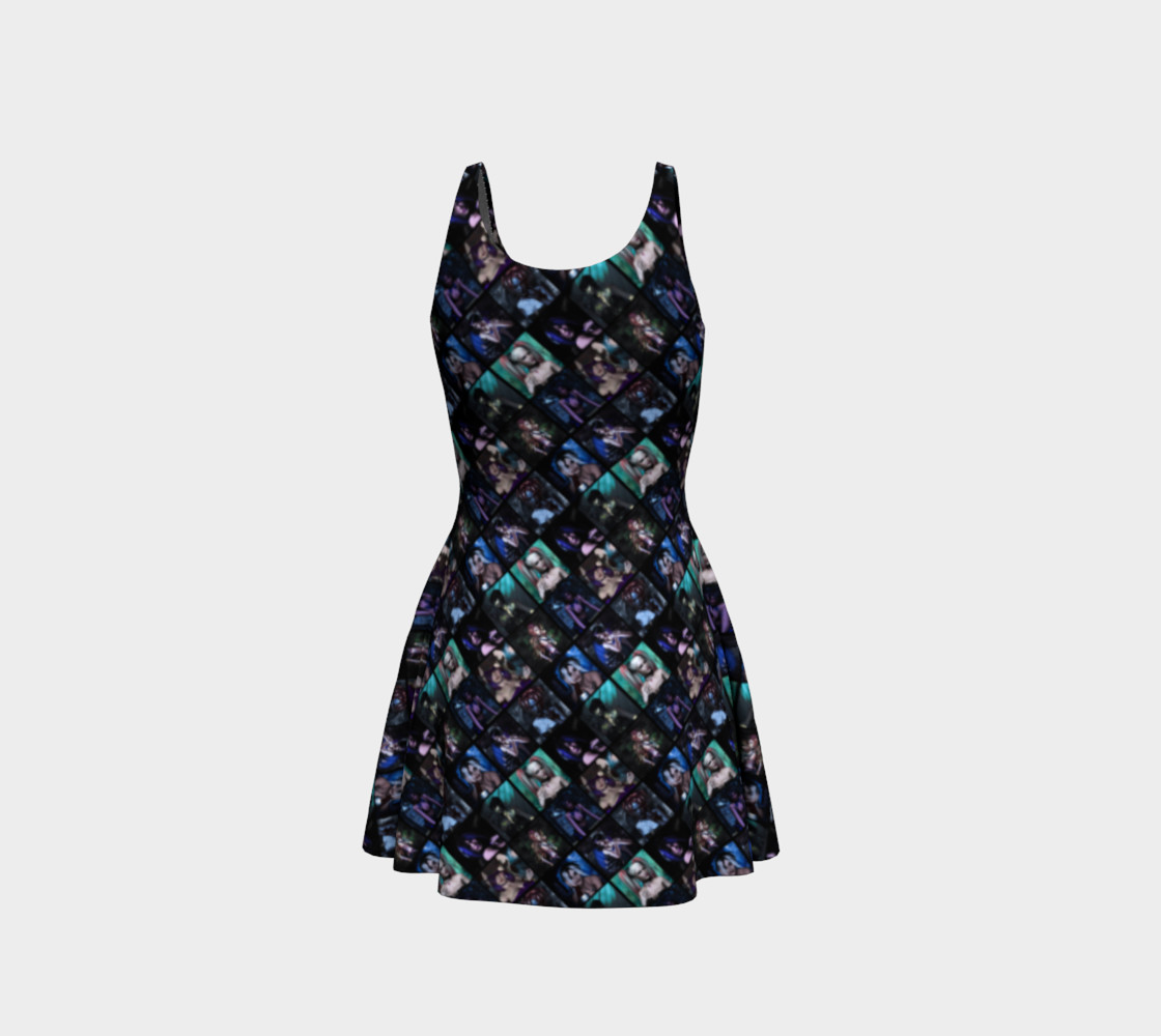 Gothic Girls In Blue Fantasy Art Dress preview #3