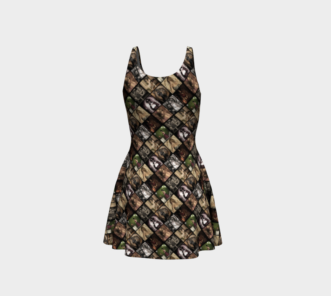 Gothic Girls Steampunk Fantasy Art Dress preview #3