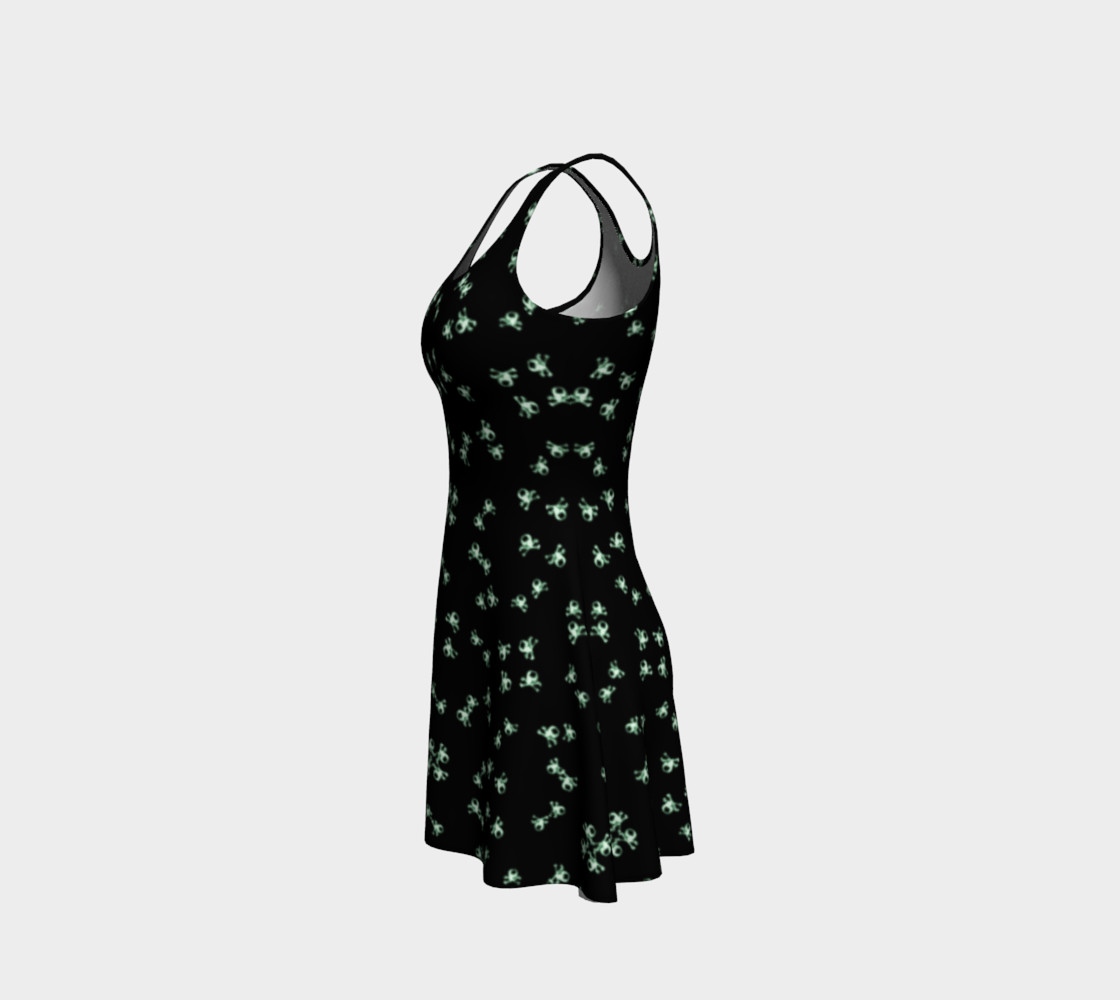 Poison Skulls Goth Print Dress preview #2