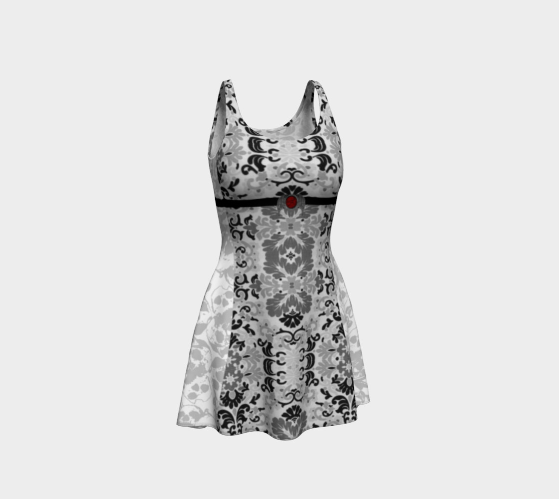 Vampire Bride Gothic Flared Dress preview #1