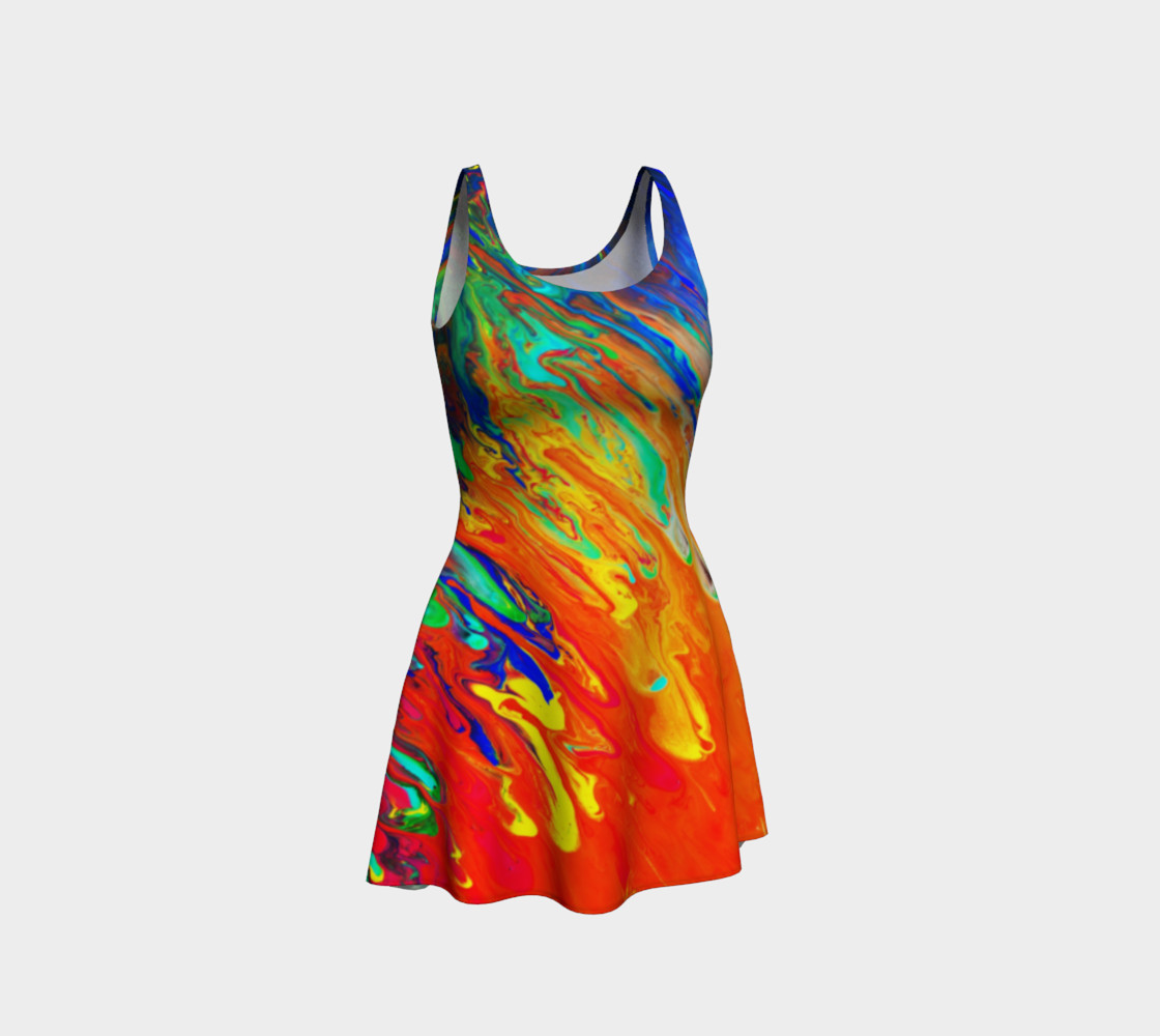Abstract Flow Flare Dress by GearX preview #1