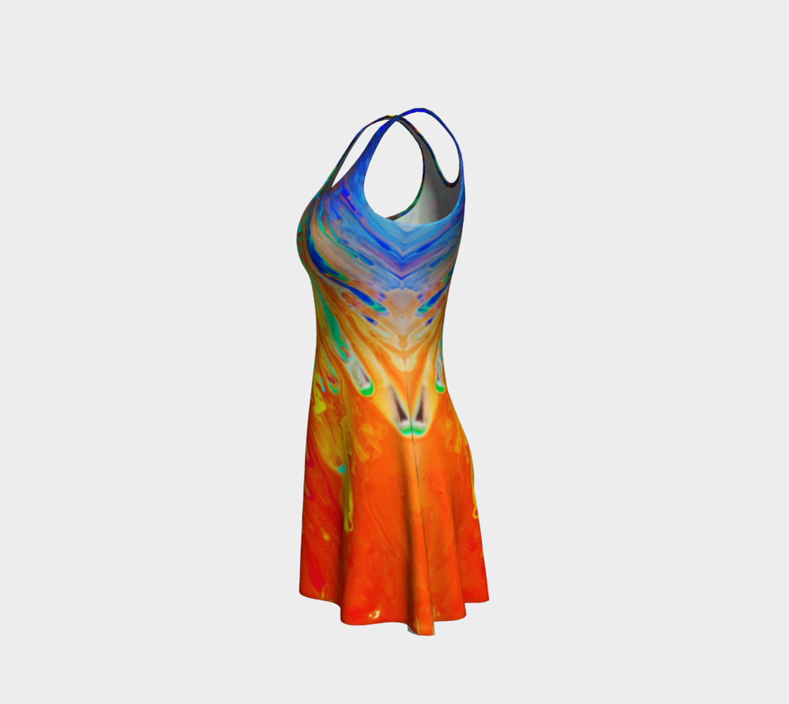 Abstract Flow Flare Dress by GearX preview #2