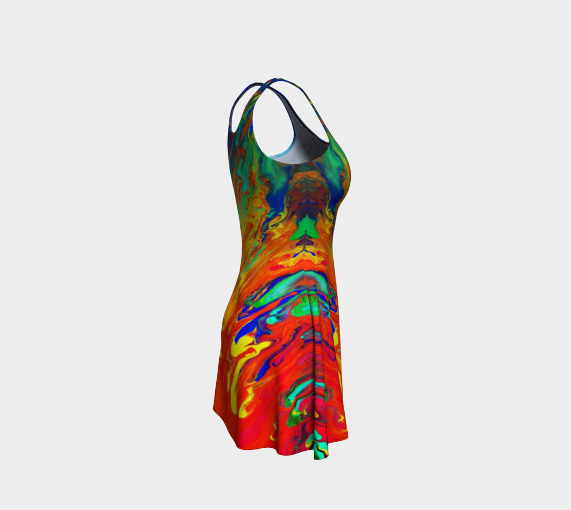 Abstract Flow Flare Dress by GearX preview #4