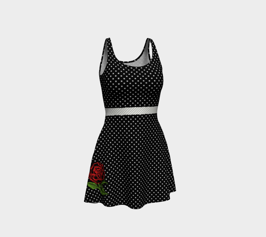 Rockabilly Rose Pinup Swing Dress preview #1