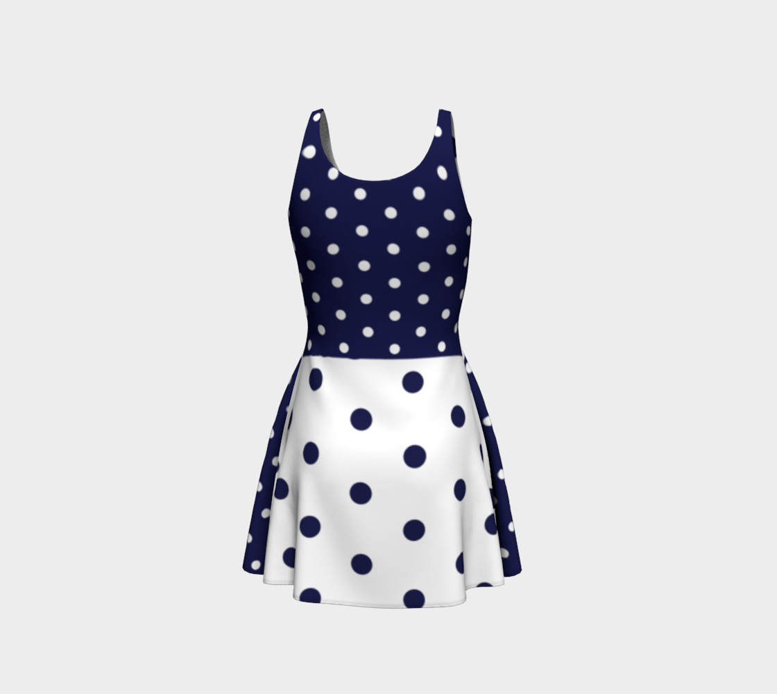 Navy dots preview #3