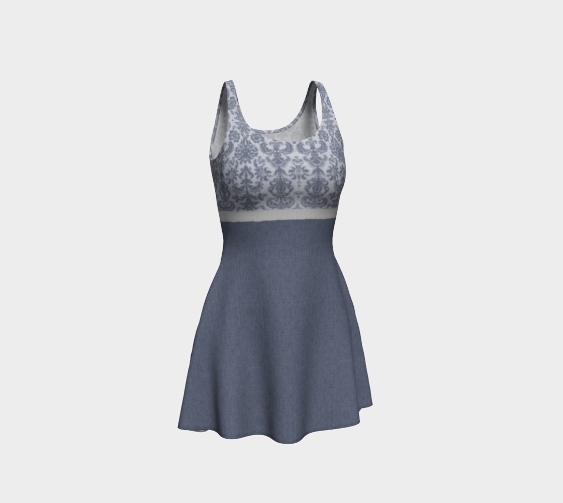 Denim and Lace Summer Dress  3D preview