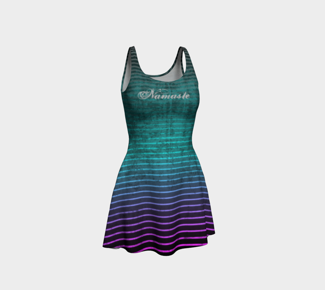 Umsted Design Namaste Distressed Striped Flare Dress preview #1