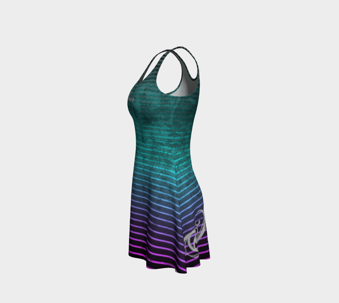 Umsted Design Namaste Distressed Striped Flare Dress preview #2