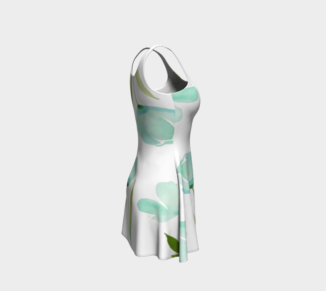 Aperçu de Teal Flowers Dress #4